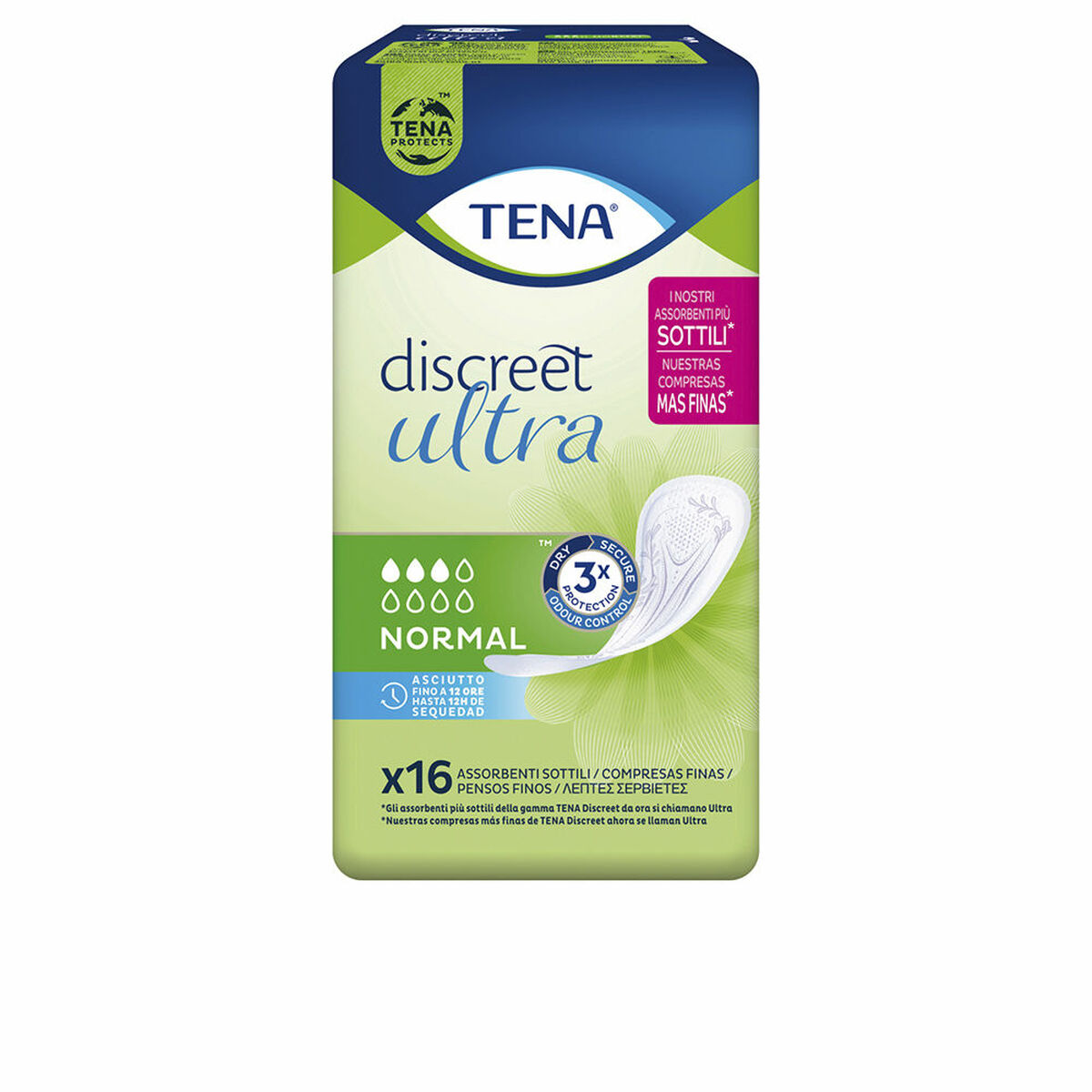 TENA LADY DISCREET ULTRA normal incontinence pad 16 u
