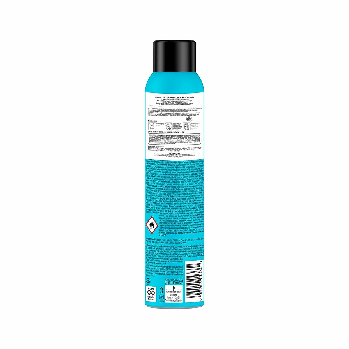 SCHWARZKOPF MASS MARKET GOT2B DRY SHAMPOO extra volume 200 ml