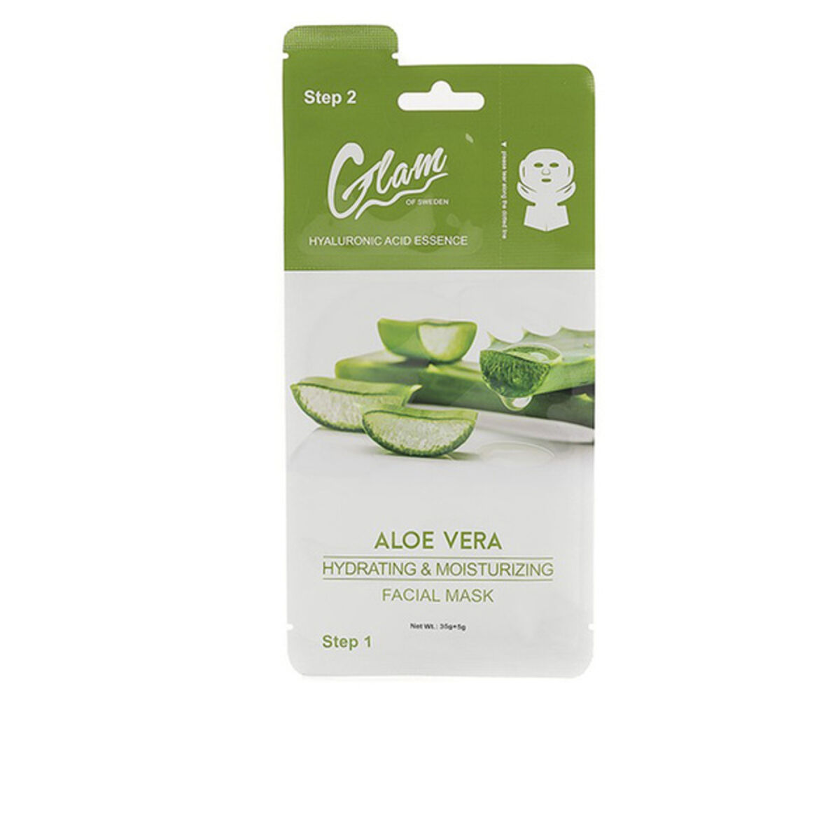 Glam of Sweden Μάσκα Προσώπου για Ενυδάτωση Aloe Vera Hydrating & Moisturizing 35 + 5 gr