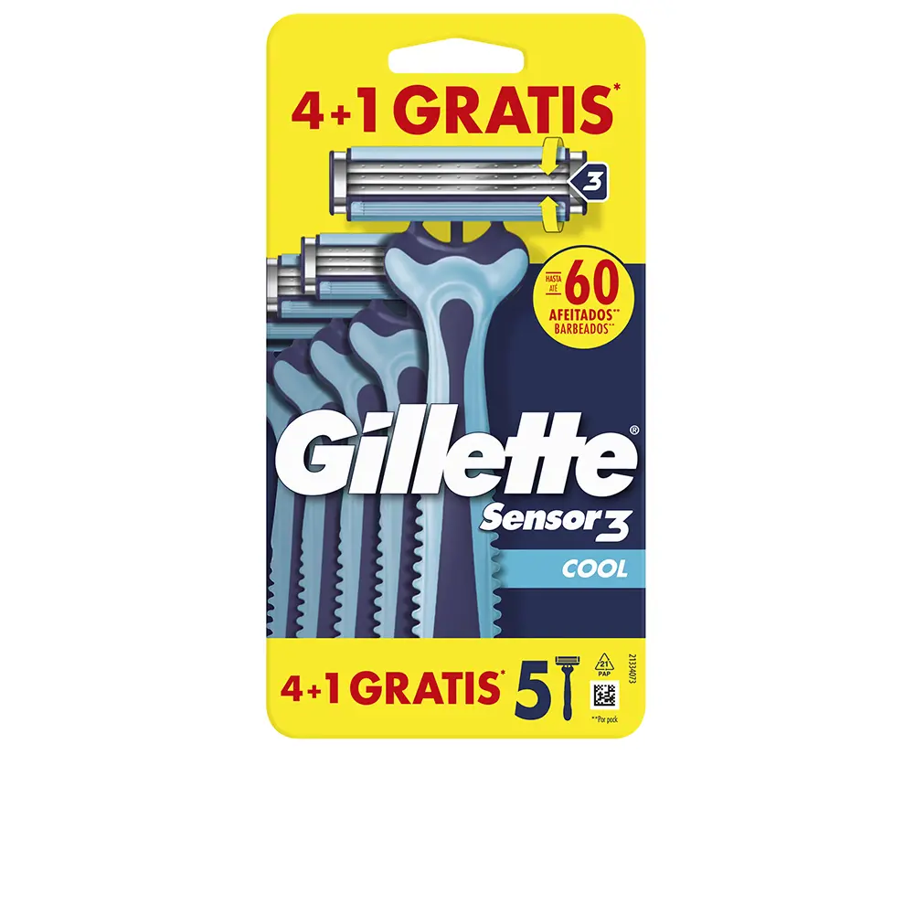 GILLETTE SENSOR3 COOL disposable razor blades, 4 units