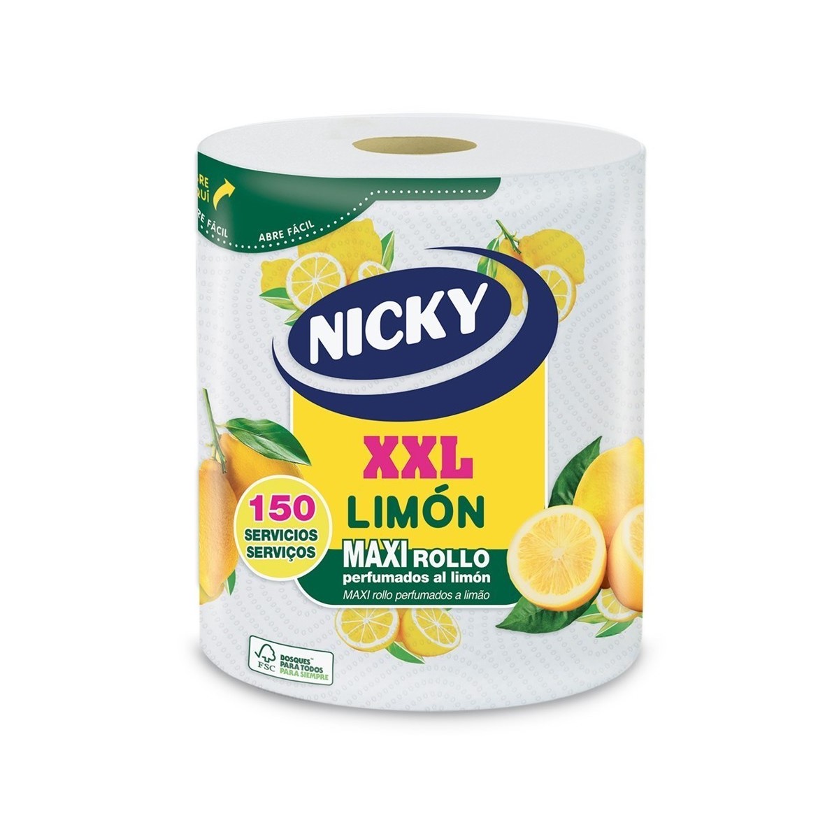 NICKY XXL LIMÓN maxi rollo cocina perfumado 150 u