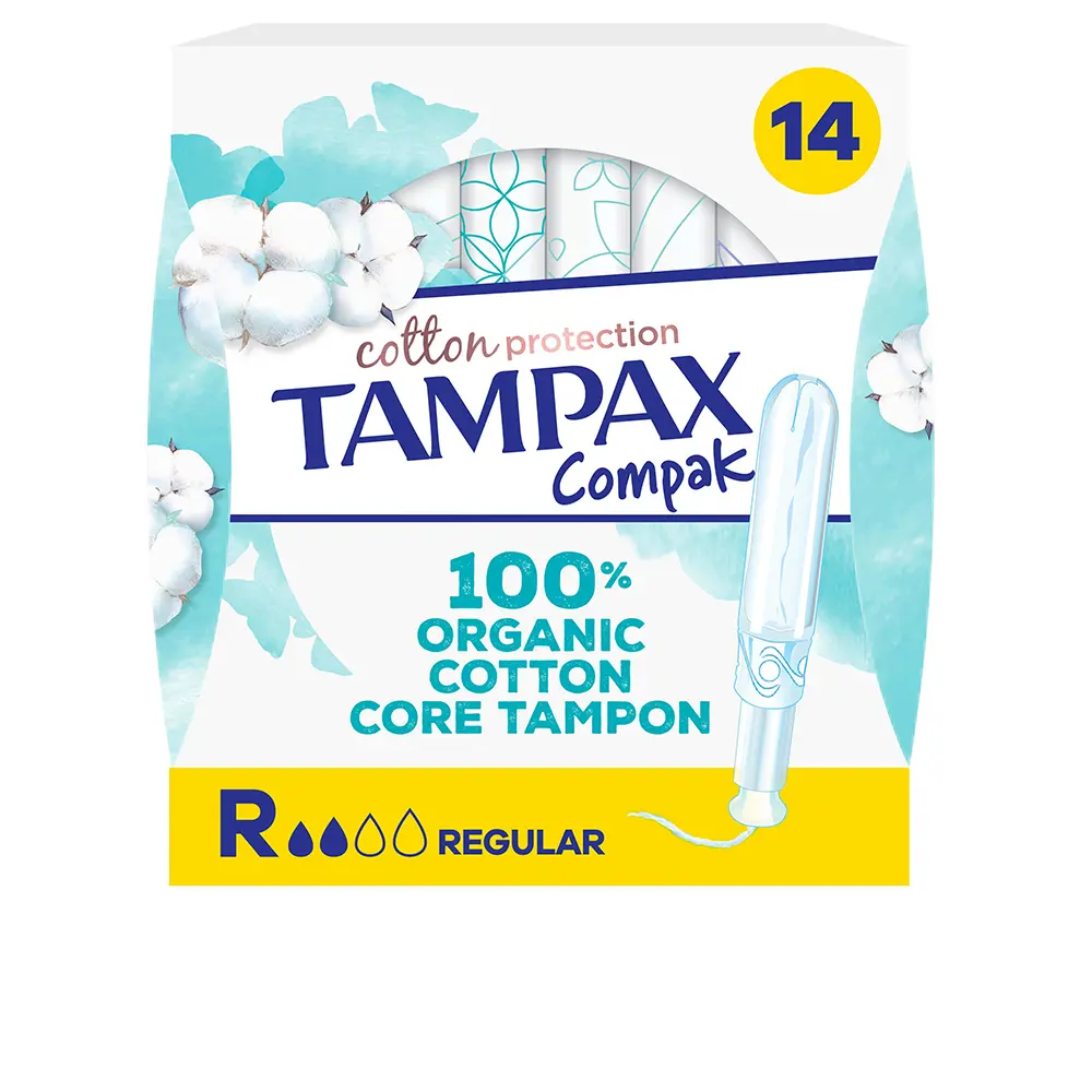 TAMPAX TAMPAX 100% ORGANIC COTTON regular cap 14 units