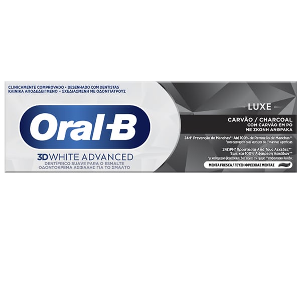 ORAL-B 3D WHITE LUXE charcoal toothpaste 75 ml