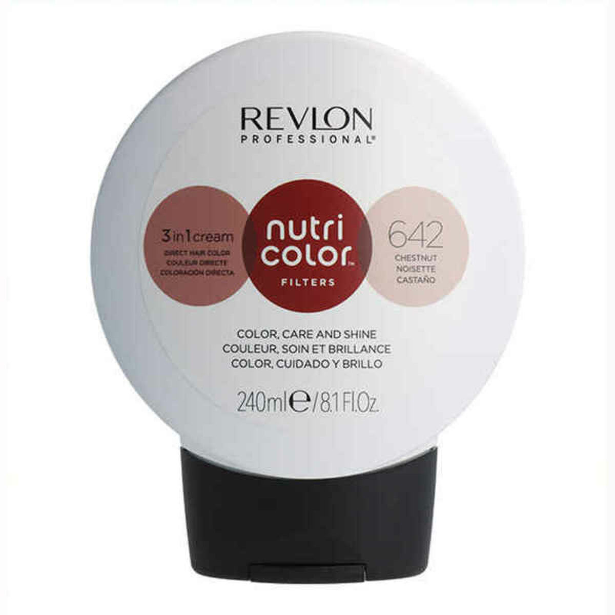Μόνιμη Βαφή Nutri Color Revlon 642 Καφέ (240 ml)