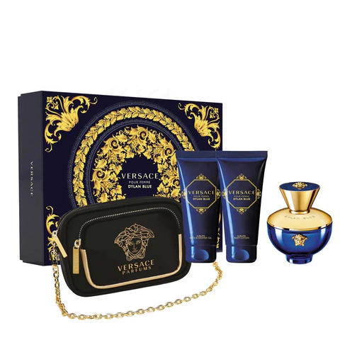 Versace Dylan Blue W Set - EdP 100 ml + b/lot 100 ml + sh/gel 100 ml + clutch