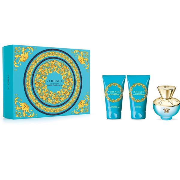 Versace Dylan Turquoise W Set - EdT 50 ml + b/gel 50 ml + sh/gel 50 ml /2020