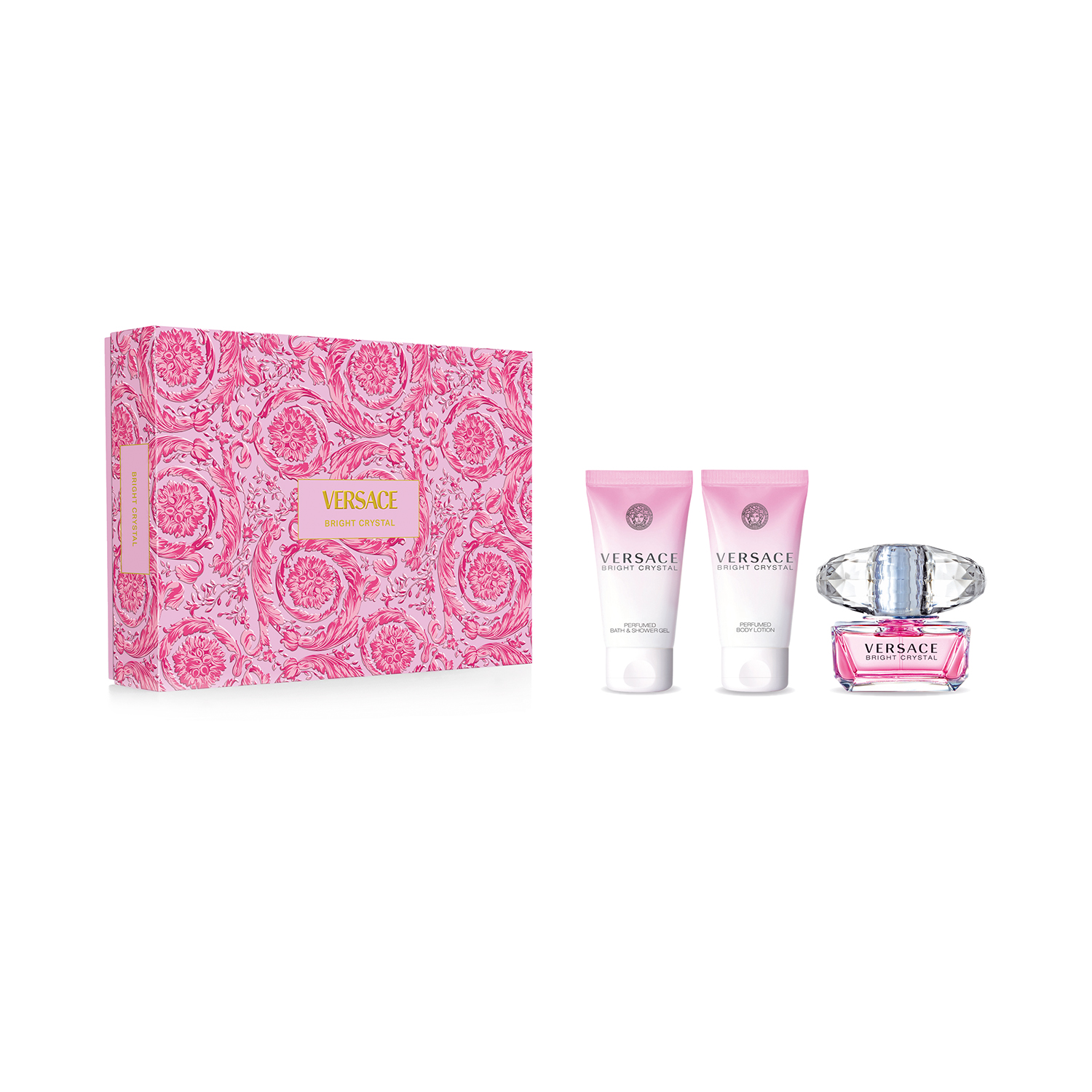 Versace Bright Crystal W Set - edt 50 ml + b/lot 50 ml + sh/gel 50 ml