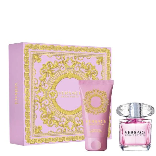Versace Bright Crystal Giftset Edt Spray 30ml/Body Lotion 50ml   set x 80 ml