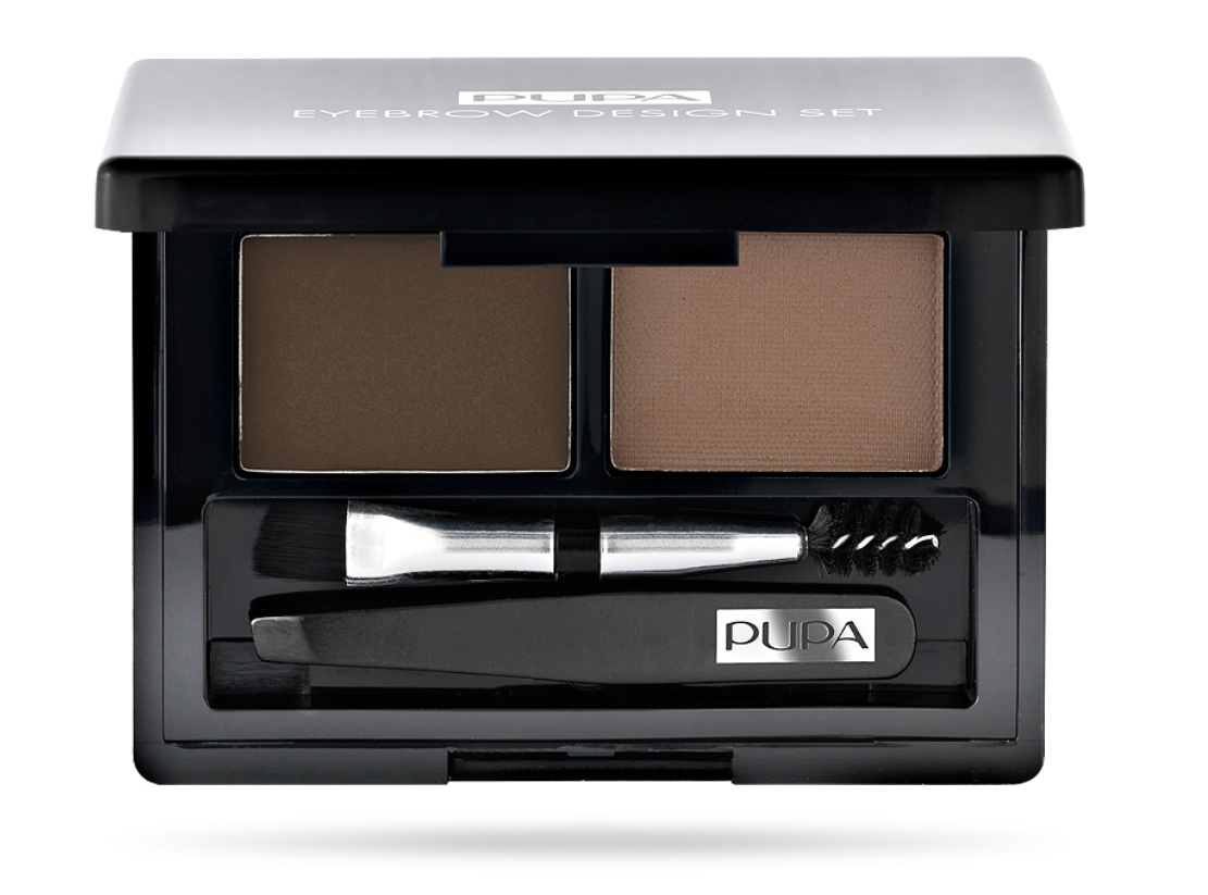 Pupa Eyebrow Design Set #002 Brown   1.1 g