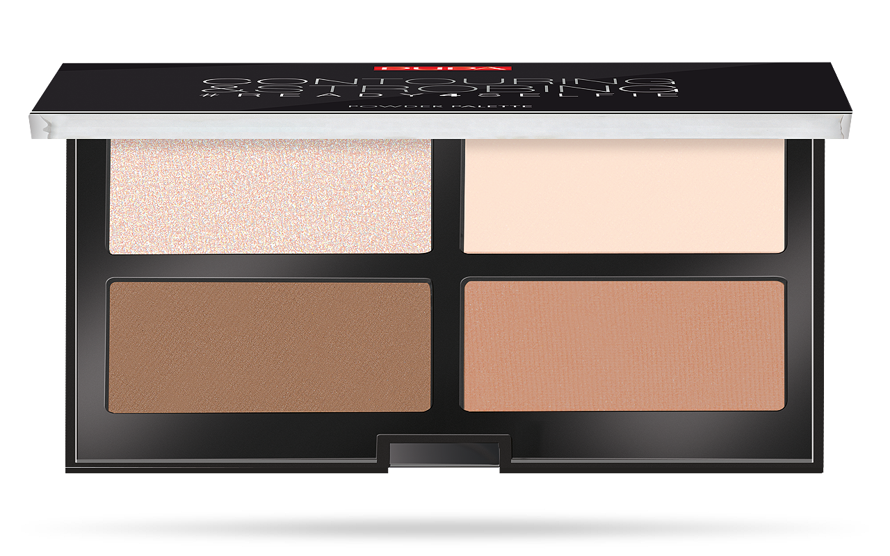 Pupa Contouring & Strobing Powder Palette - #001 Light   17.5 gr
