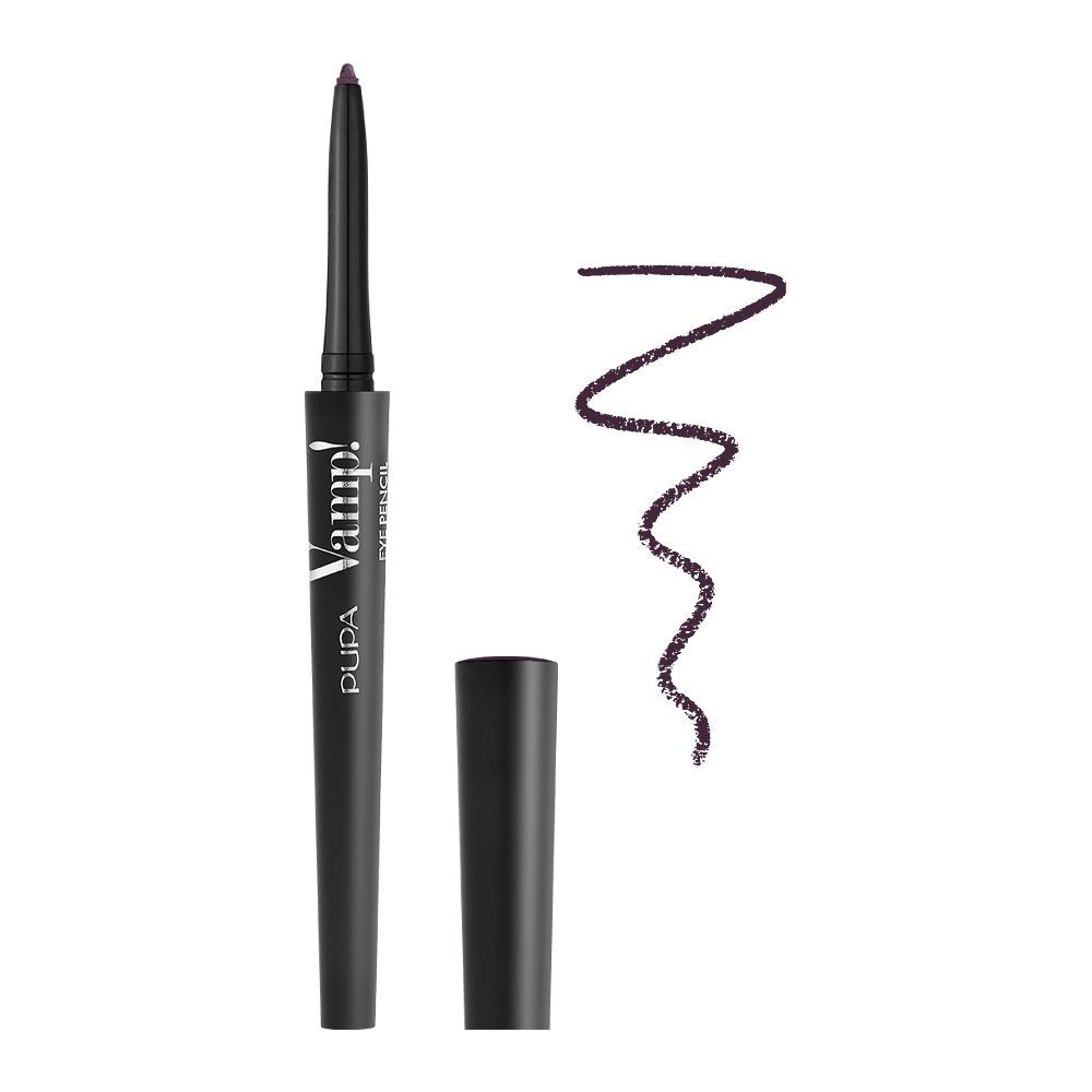 Pupa Vamp! Eye Pencil 2 In 1 Eyeliner And Kajal Waterproof#105 Fatale Burgundy  @ 1 piece x 0.35 g