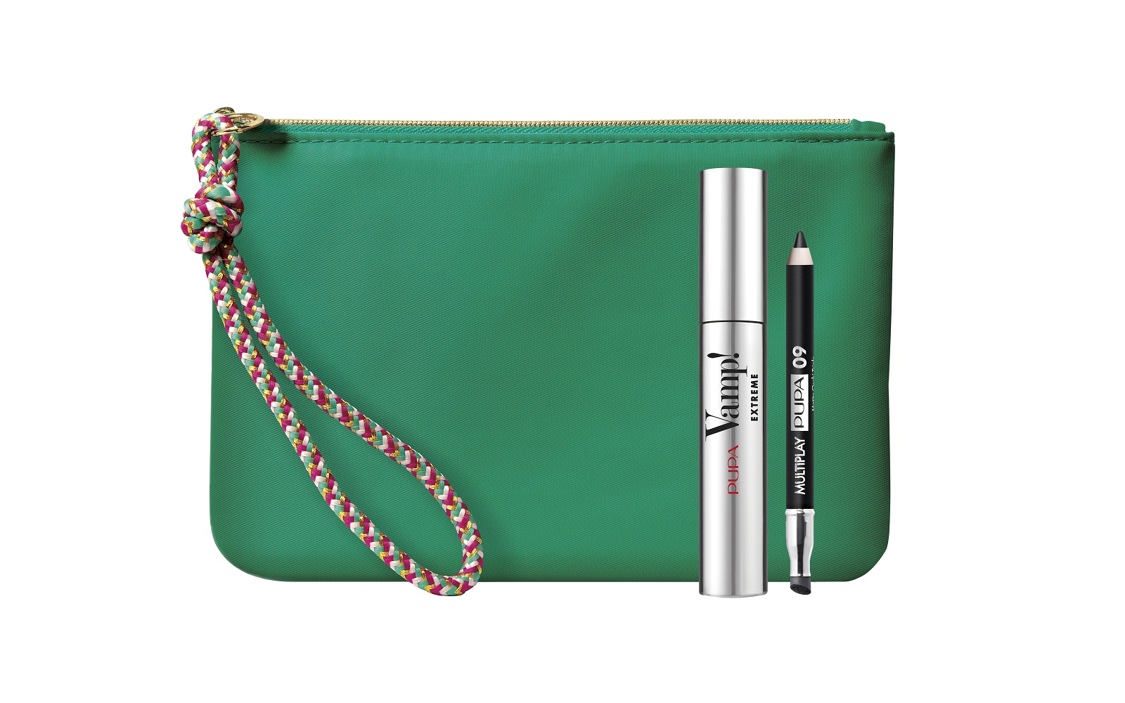 Pupa Vamp! Sexy Lashes Makeup Set Mascara #011 Sexy Black 12ml/Multiplay Pen #09 Deep Black 0,8gr/Bag  set x 12.8 ml