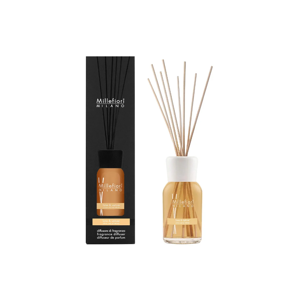 Millefiori Milano Stick Diffuser Lime & Vetiver   250 ml