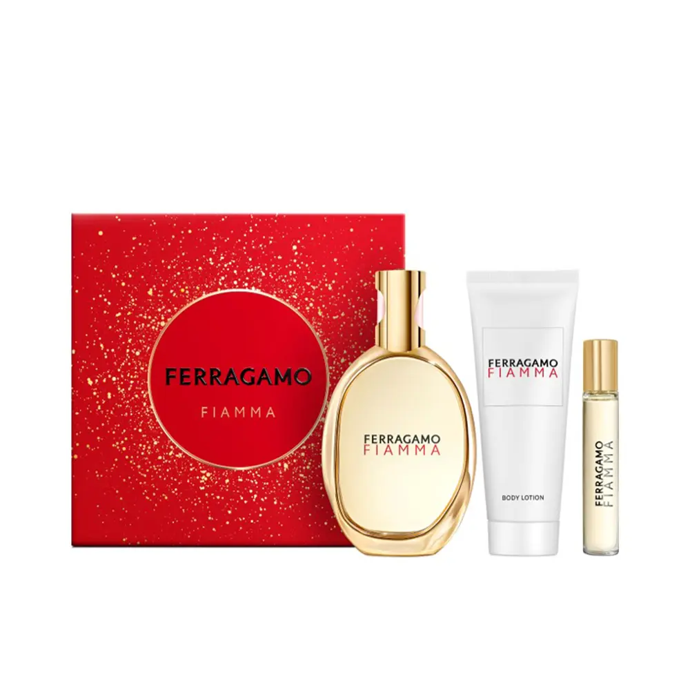 SALVATORE FERRAGAMO FIAMMA 3-piece case Eau de Parfum spray 100 ml + Body Lotion 50 ml + Eau de Parfum spray 15 ml