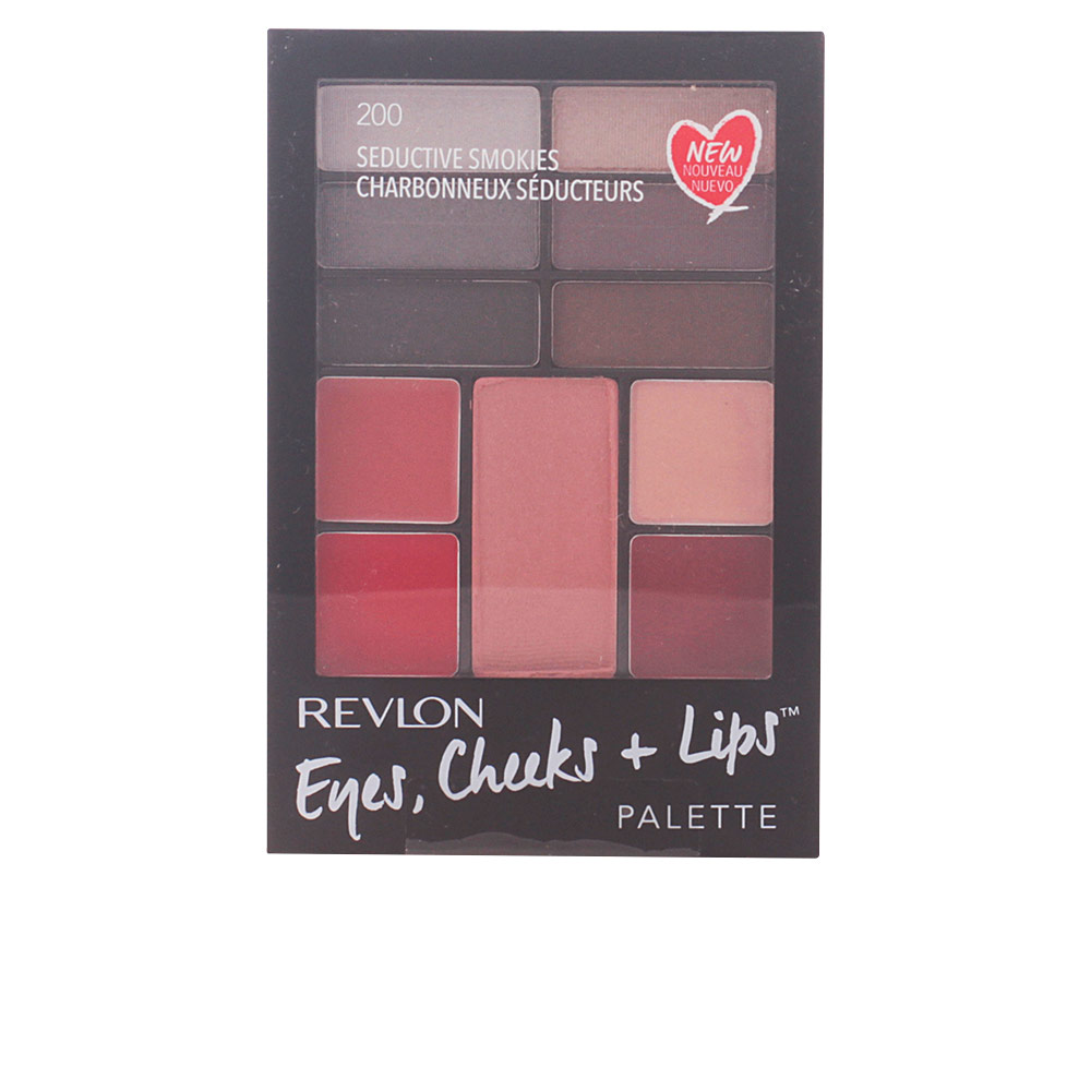 REVLON MASS MARKET PALETTE eyes, cheeks + lips #200-seductive smokies