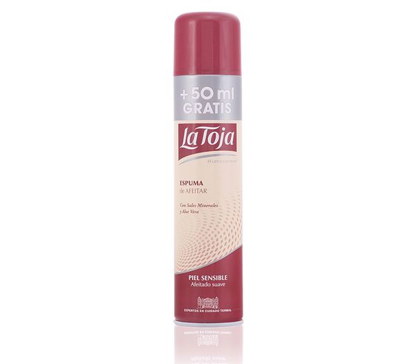 LA TOJA HIDROTERMAL espuma afeitar piel sensible spray 250 + 50 ml