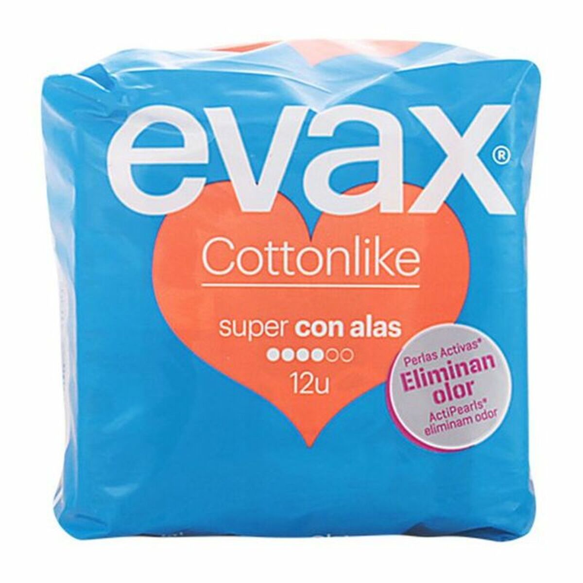 Σερβιέτες Super με Φτερά Cotton Like Evax (12 uds)