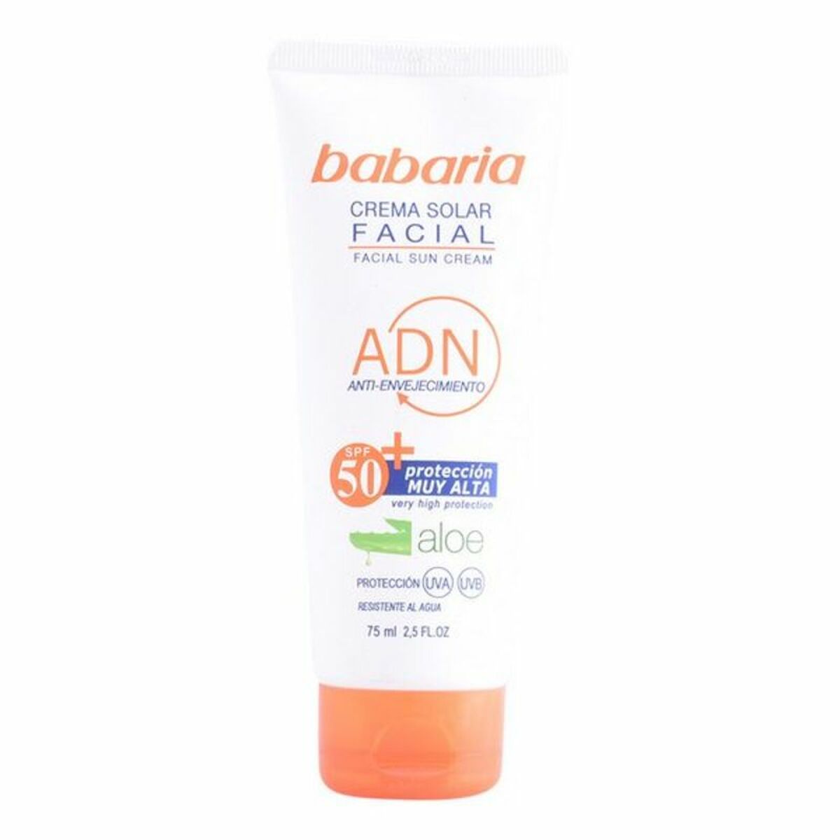 Babaria Aloe Facial Sun Cream Αντηλιακή Κρέμα Προσώπου  aloe vera SPF50  75 ml