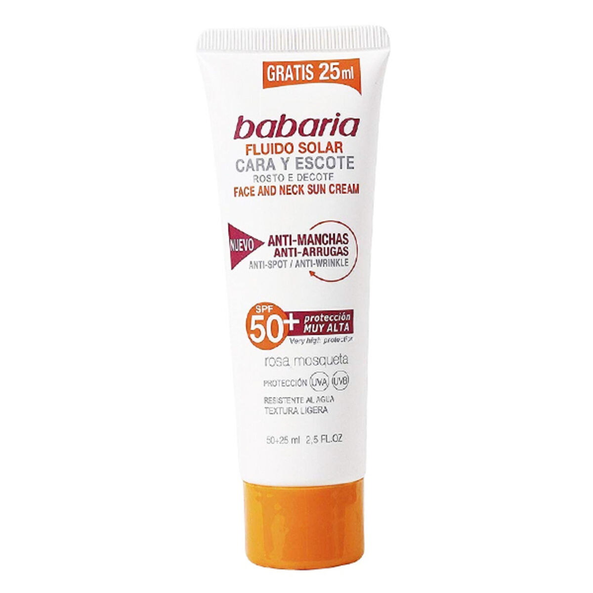 Babaria Facial Fluid Αντηλιακή Κρέμα Προσώπου SPF50 75ml