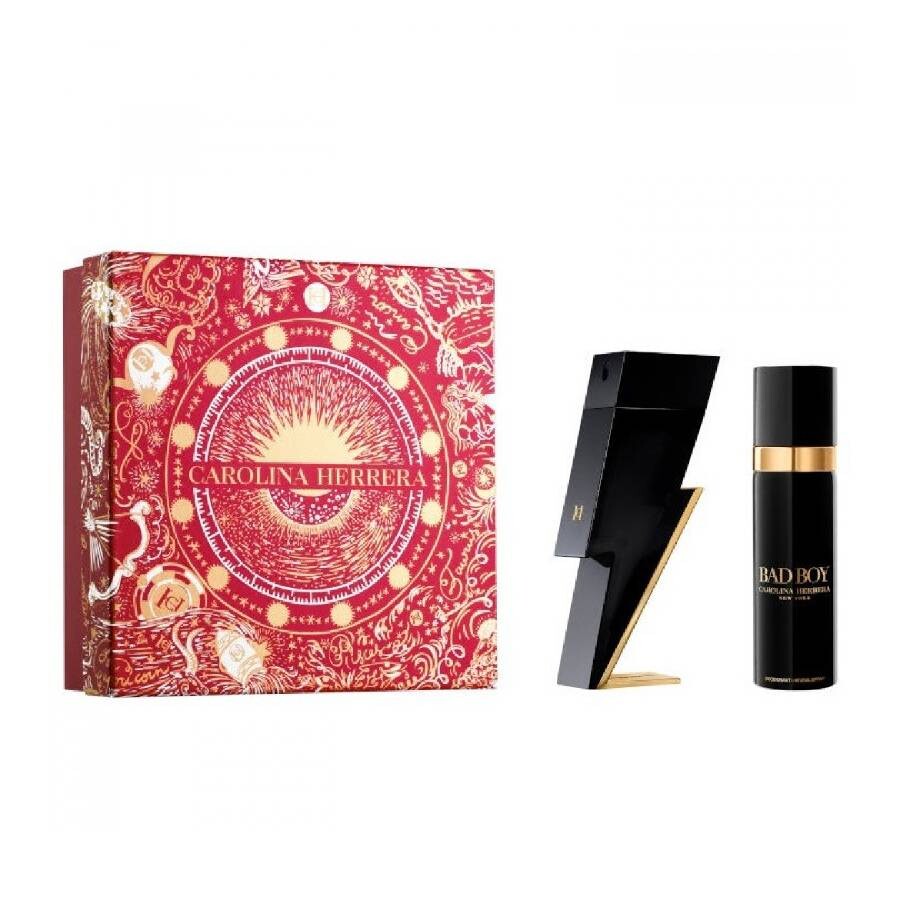 Carolina Herrera Bad Boy Giftset Edt Spray 100ml/Deo Spray 100ml  set x 200 ml