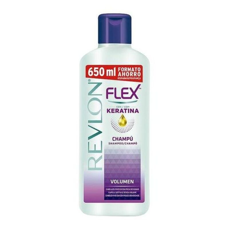 REVLON MASS MARKET FLEX KERATIN shampoo volume thin hair 650 ml