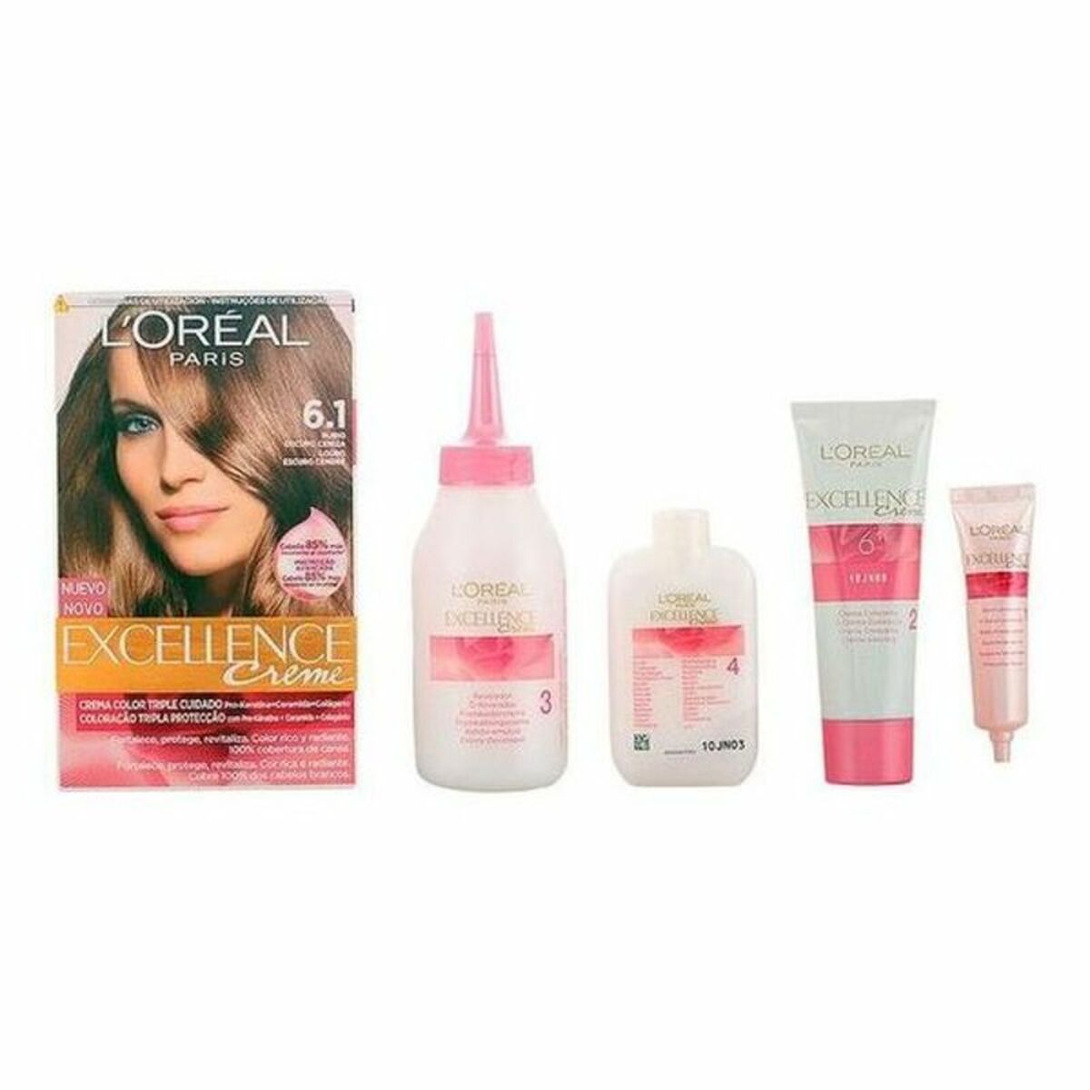 L'Oreal Paris Excellence Cream Colour 6.1 Ξανθό Σκούρο Σαντρέ 48ml