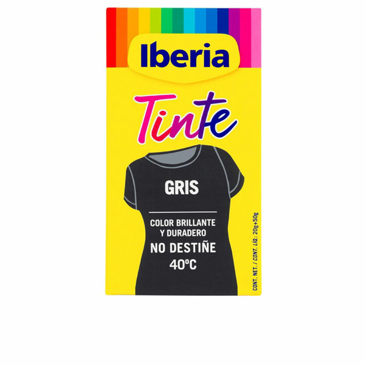 IBERIA IBERIA CLOTHING DYE colorfast 40º #grey 70 gr