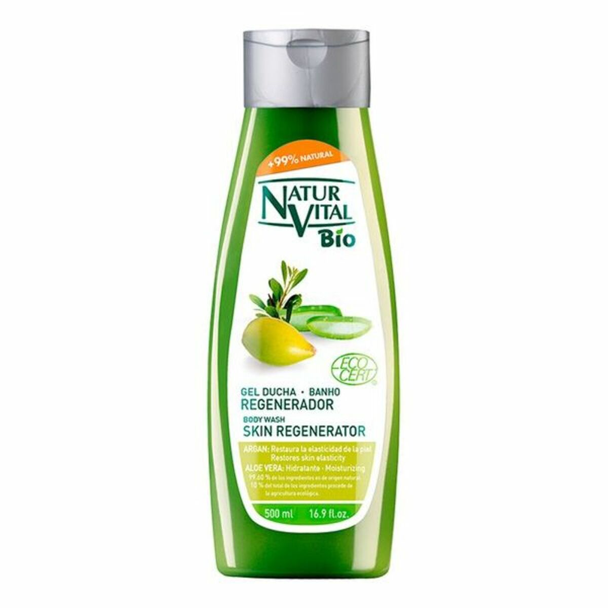Natur Vital Body Wash Skin Regenerator 500ml argán & aloe vera
