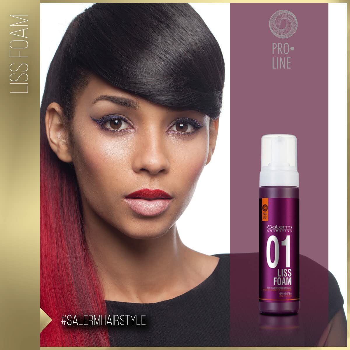 SALERM LISS FOAM light hold straightening mousse 200 ml