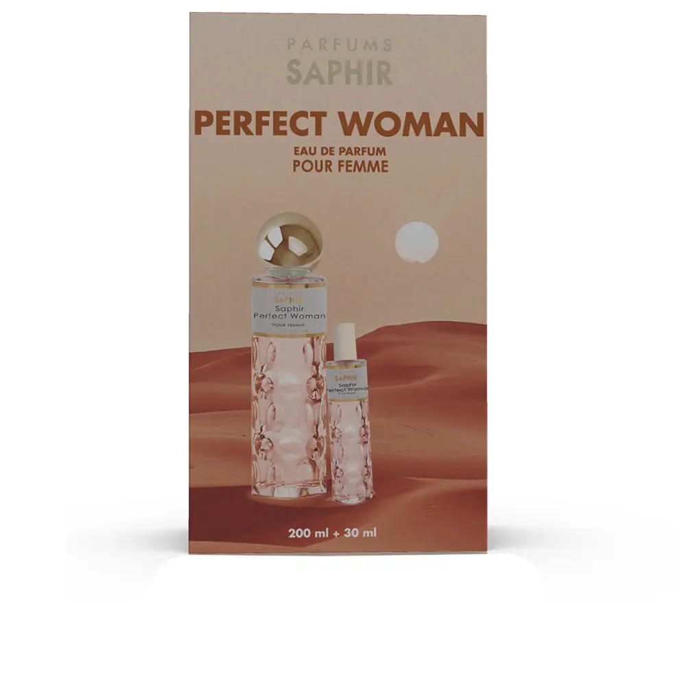 PARFUMS SAPHIR PERFECT WOMAN CASE 2 pcs Eau de Parfum spray 200 ml + Eau de Parfum spray 30 ml