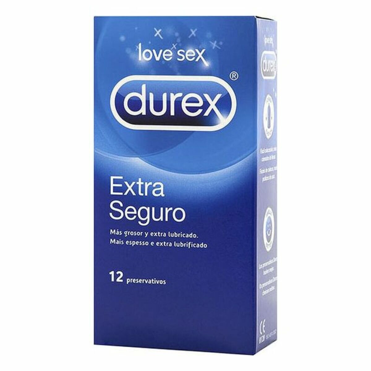 Προφυλακτικά Durex Extra Seguro Ø 5,6 cm (12 uds)