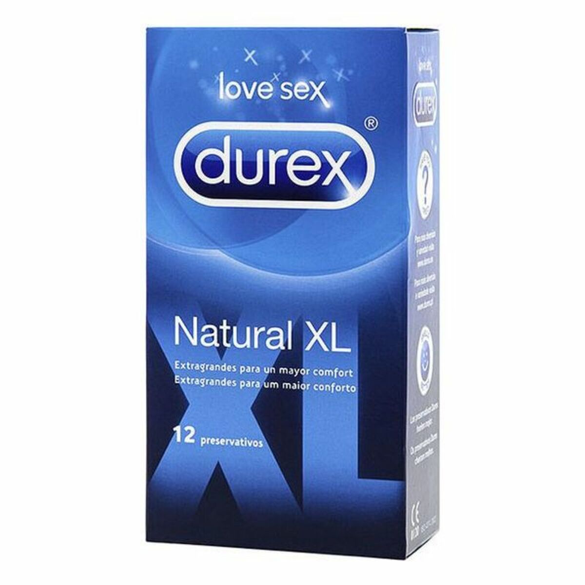 Προφυλακτικά Durex Natural (Μέγεθος XL) (12 uds)