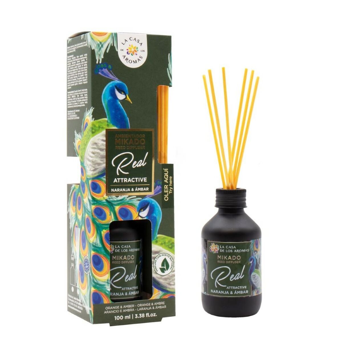 LA CASA DE LOS AROMAS AMBIENTADOR mikado Real Attractive #naranja & ámbar 100 ml