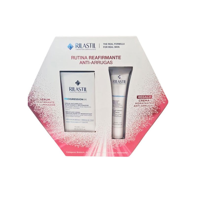 8428749016144.jpg RILASTIL PROGRESSION (+) ANTI-WRINKLE AND ILLUMINATING ROUTINE 2-PIECE CASE Facial serum 30 ml + Facial cream 40 ml - Image 1