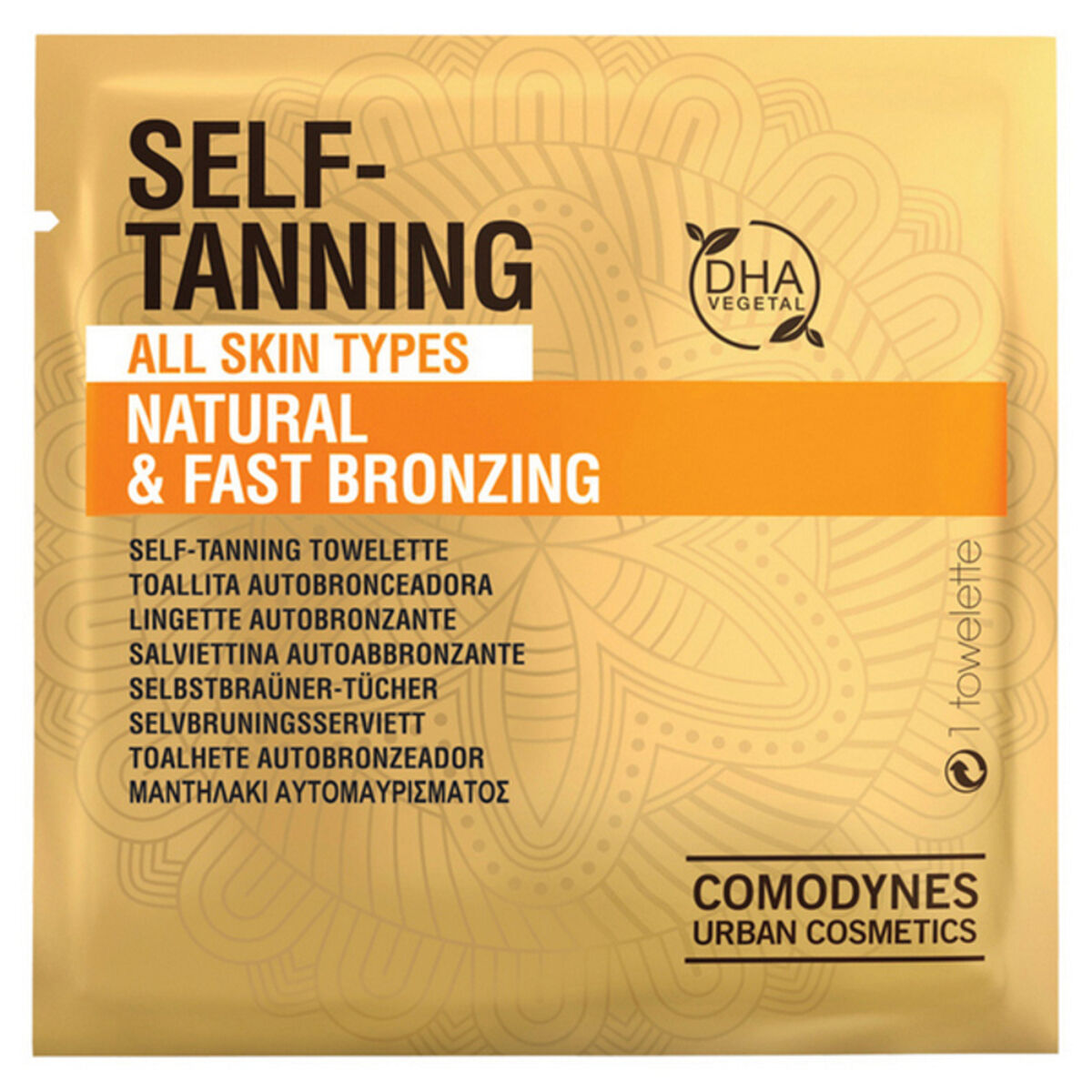 Comodynes Sensitive Skin Self-Tanning 8 Wipes Προσώπου Natural & Fast Bronzing