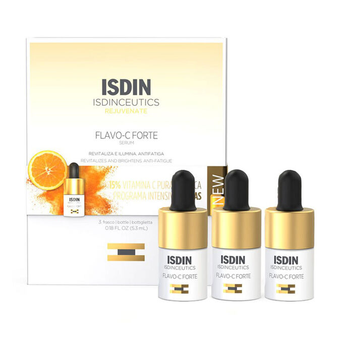 Isdin Flavo-C Forte Serum Προσώπου για Λάμψη 3x5.3ml