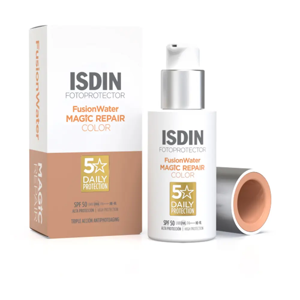 Isdin Fotoprotector Fusion Water Magic Repair Color Αντηλιακό Προσώπου SPF50+ με Χρώμα 50ml