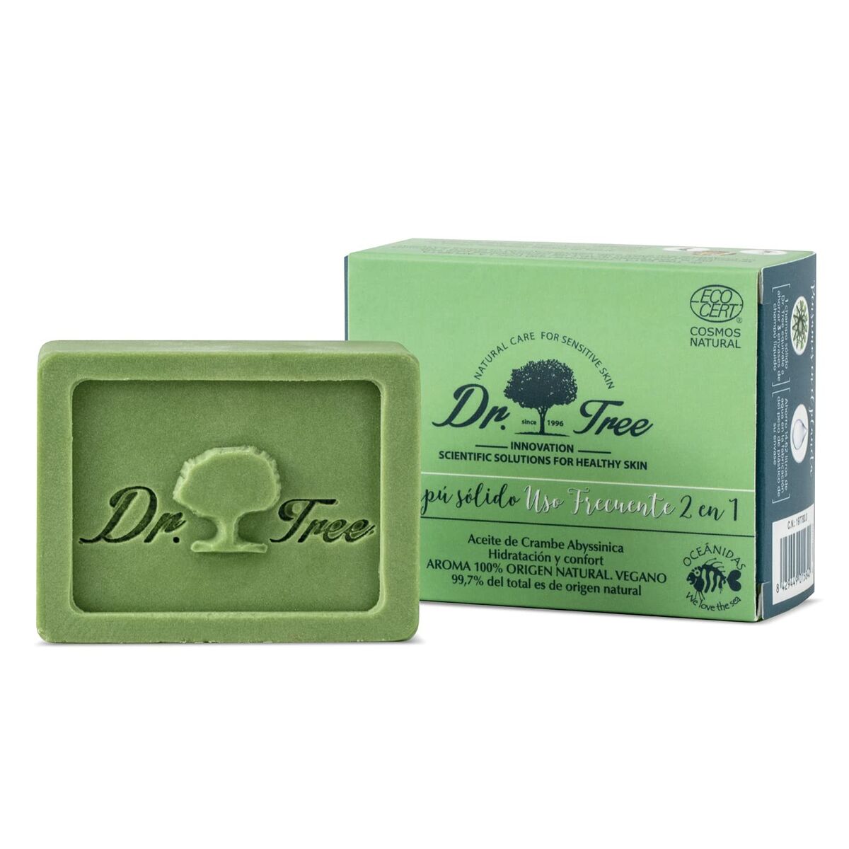 DR. TREE ECO CHAMPÚ SÓLIDO cosmos uso frecuente 75 gr