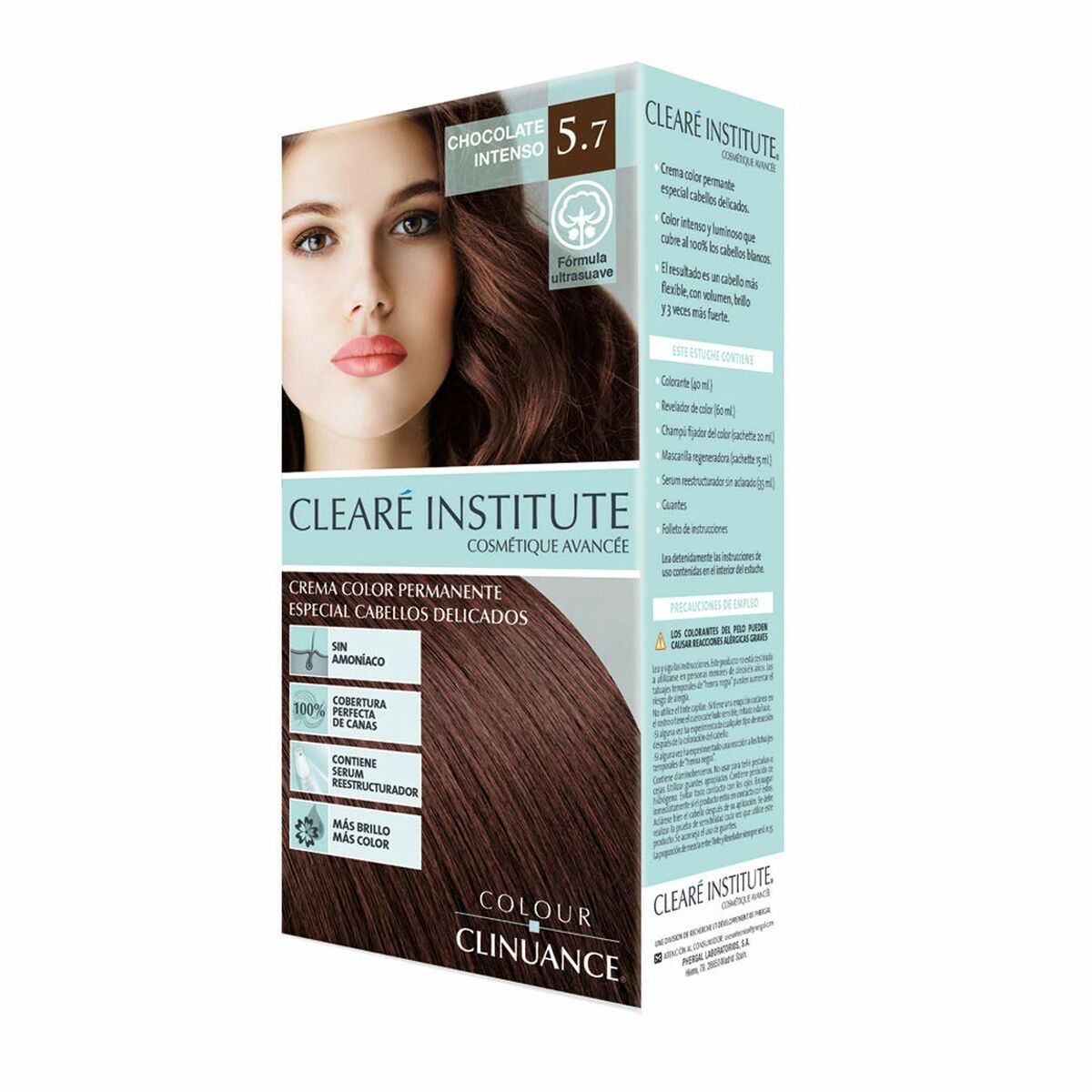 CLEARÉ INSTITUTE COLOUR CLINUANCE cabellos delicados #5.7-chocolate intenso 1 u