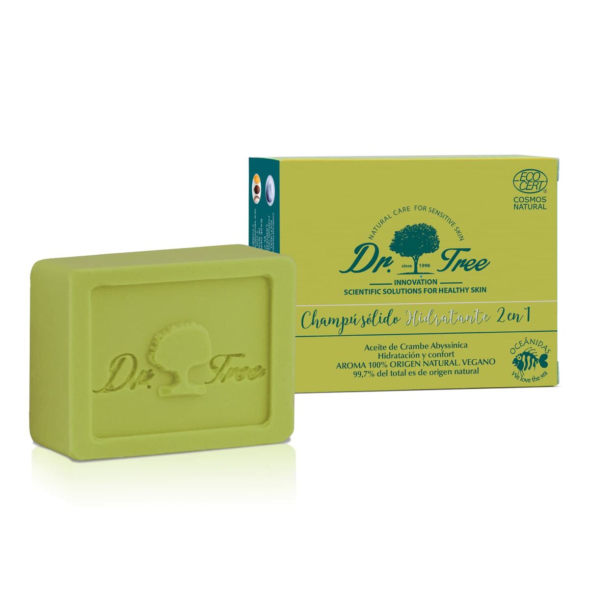 DR. TREE ECO CHAMPÚ SÓLIDO hidratante 75 gr