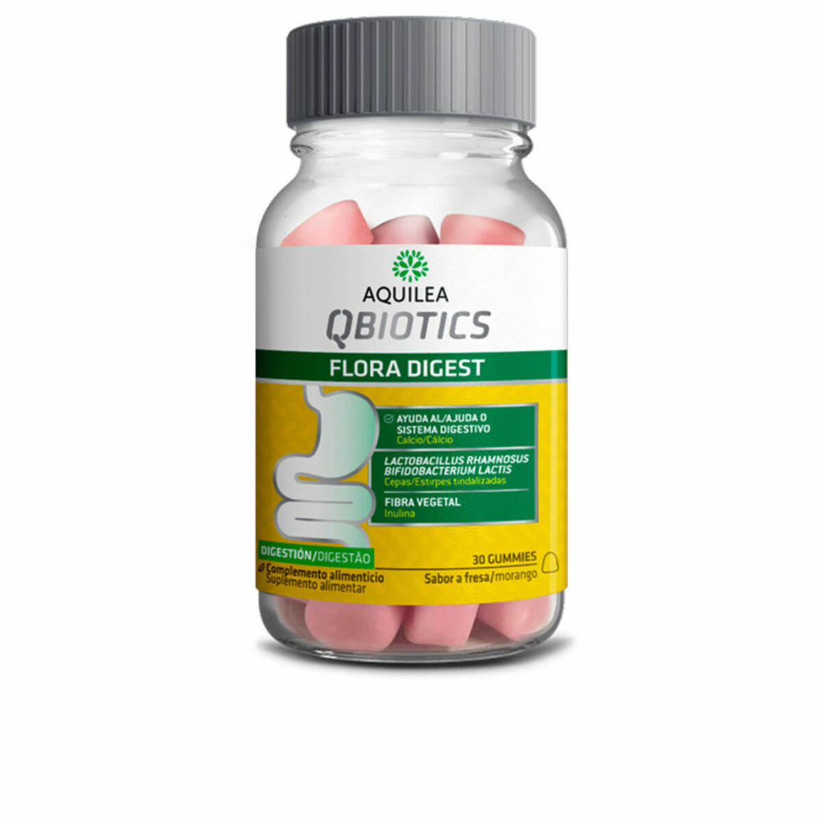 AQUILEA QBIOTICS FLORA DIGEST gummies #Strawberry 30 u