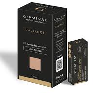 GERMINAL Instant Action Radiance Foundation Set of 2 Makeup base #Medium Dark 30 ml + Brush 1 u