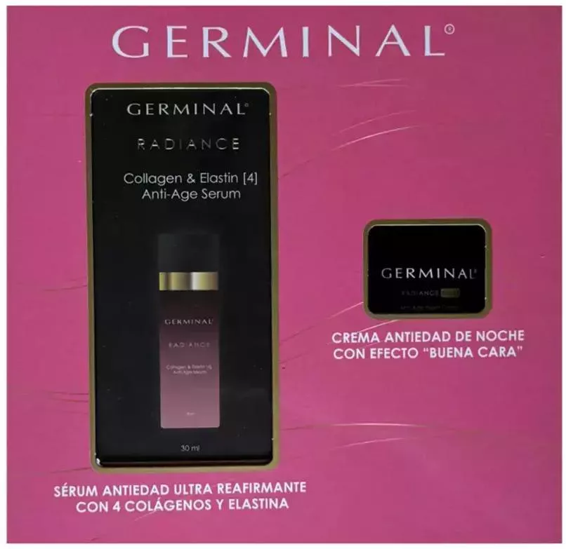 GERMINAL Immediate Action Radiance Night Cream Set of 2 Night face cream 50ml + Eye contour cream SPF15 15ml
