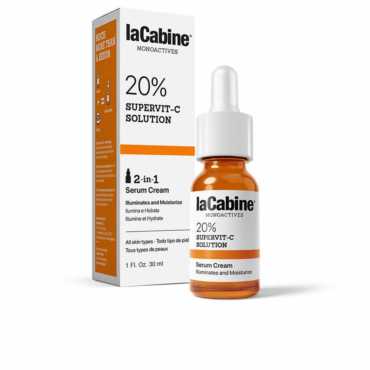 LA CABINE MONOACTIVES 20% SUPERVIT C SOLUTION serum cream 30 ml