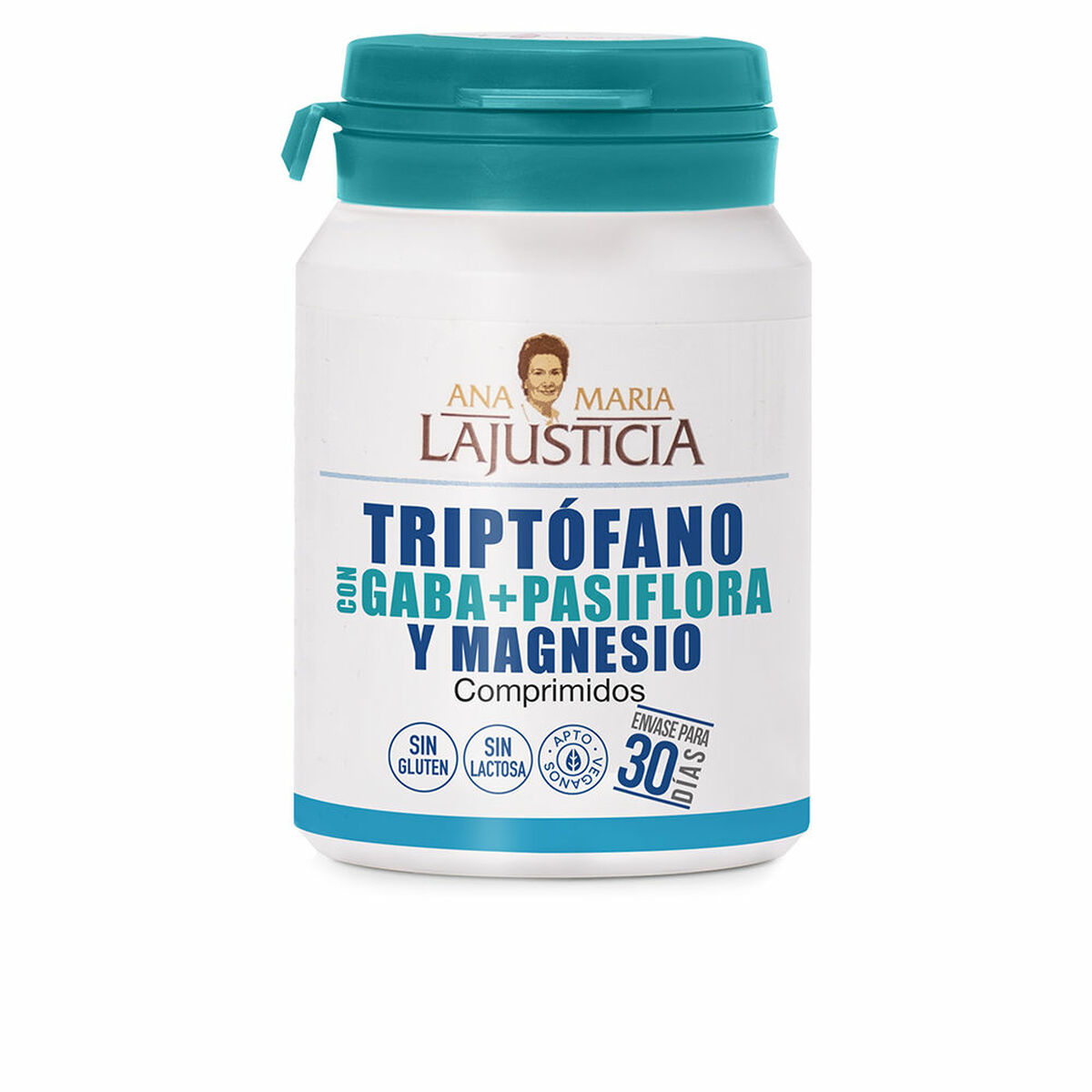 ANA MARÍA LAJUSTICIA TRYPTOPHAN WITH GABA + PASSION FLOWER AND MAGNESIUM 60 tablets