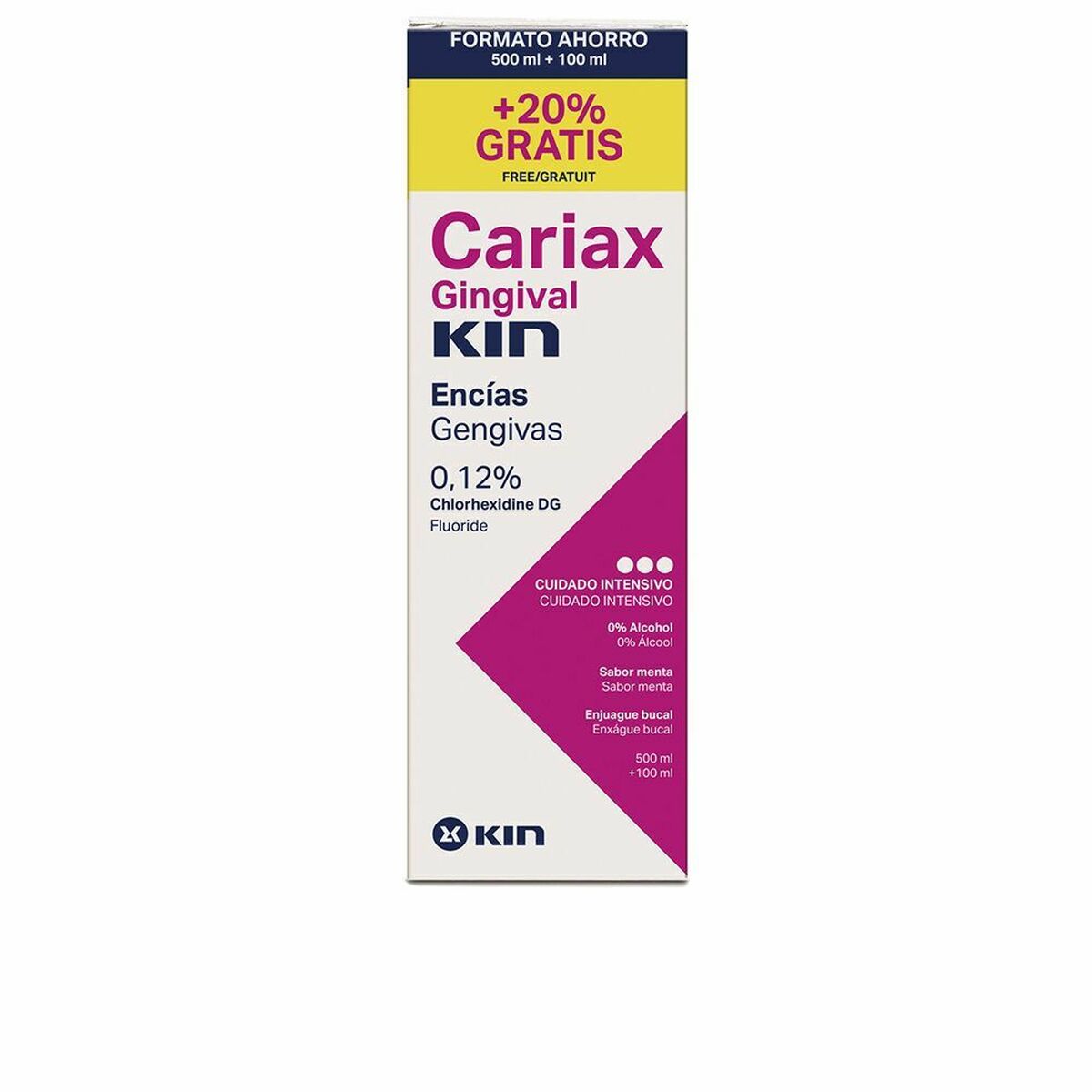 KIN CARIAX GINGIVAL enjuague bucal 500 ml + 100 ml