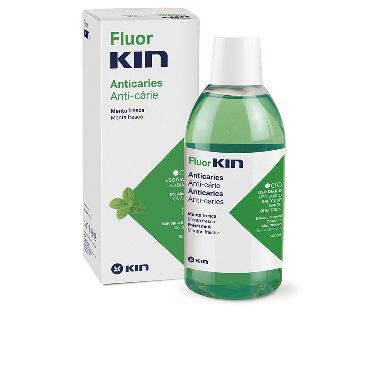 KIN FLUORKIN ANTICARIES enjuague bucal 500 ml