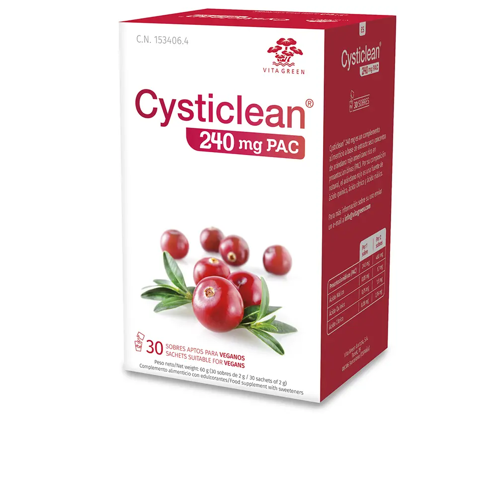CYSTICLEAN CYSTICLEAN CLASSIC 240 mg of PAC and Cranberry sachets 30 units
