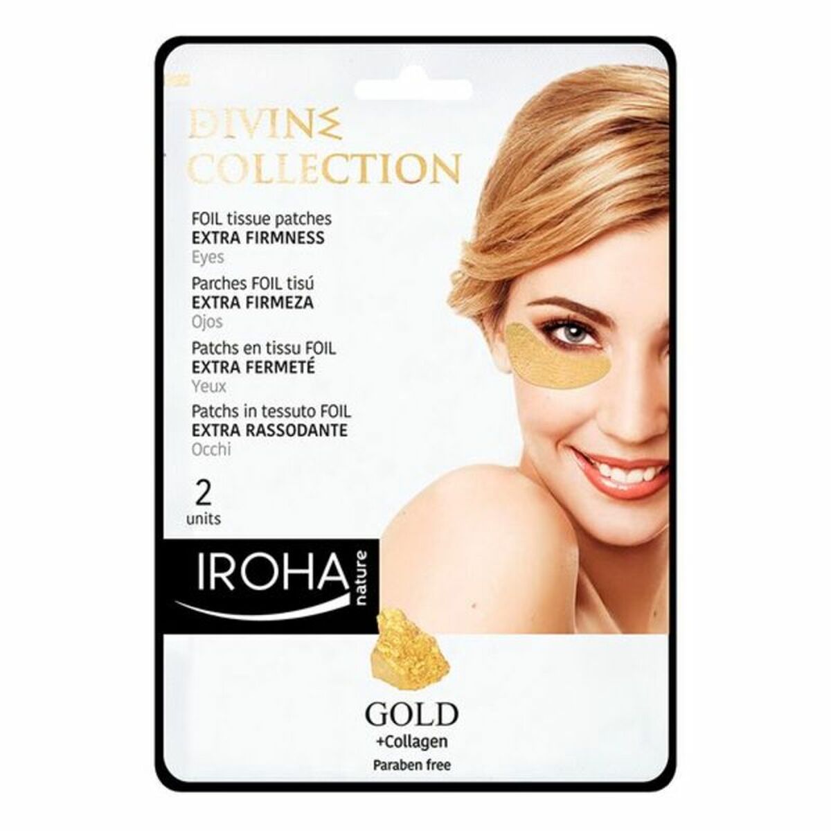 IROHA GOLD tissue eyes patches extra firmness 2 pcs
