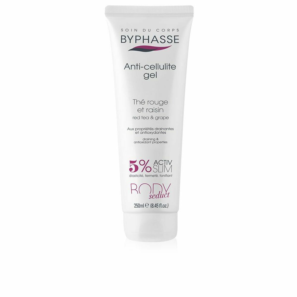 BYPHASSE BODY SEDUCT GEL κόκκινο τσάι κατά της κυτταρίτιδας και σταφύλι 250 ml